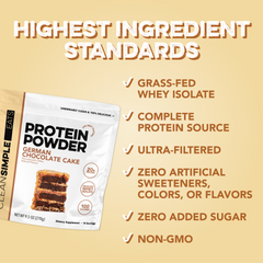 Protein Powder: German Chocolate Cake (10 Serving Bag)