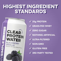 Clear Protein Water: Blackberry Vanilla (16 Oz. | 12 Pack)