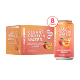 Clear Protein Water: Peach Mango Creme (12 Oz. | 8 Pack)