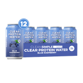 Clear Protein Water: Blue Raspberry (12 Oz. | 12 Pack)