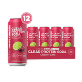 Clear Protein Soda: Cherry Lime (16 Oz. | 12 Pack)