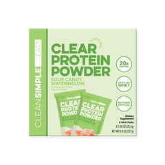 Clear Protein Powder: Sour Candy Watermelon (8 Single Serving Stick Packs)