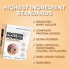 Protein Powder: Cinnamon Roll (10 Serving Bag)