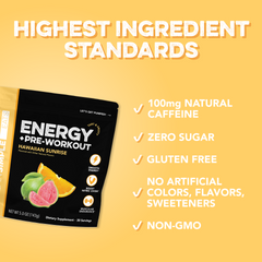 Energy + Pre-Workout: Hawaiian Sunrise (30 Servings)