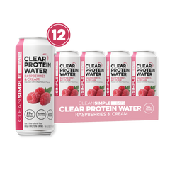 Clear Protein Water: Raspberries & Cream (16 Oz. | 12 Pack)