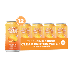 Clear Protein Water: Tropical Orange (12 Oz. | 12 Pack)