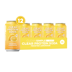 Clear Protein Soda: Frosted Lemonade (12 Oz. | 12 Pack)