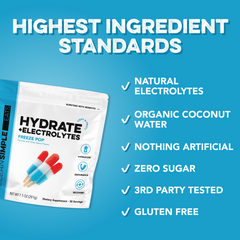 Hydrate + Electrolytes: Freeze Pop (30 Serving Bag)